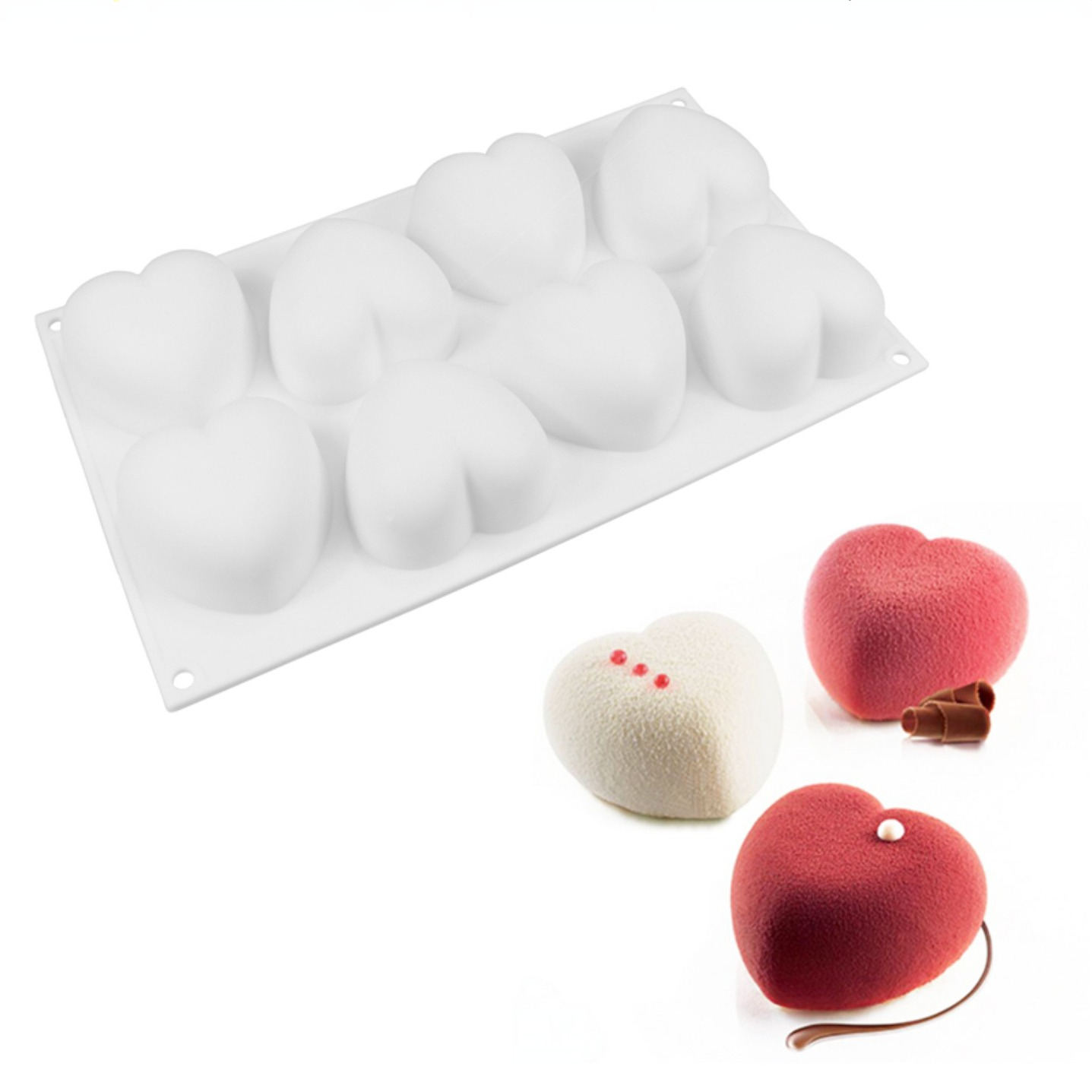 Candle Making Kits - Love Heart cetakan sabun silikon buatan