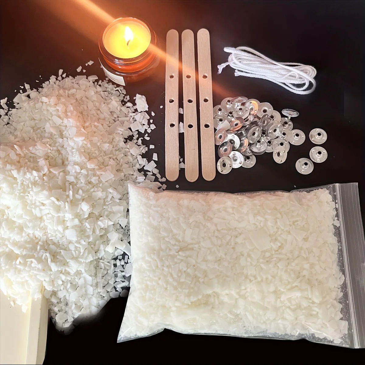 Candle Making Kits - Perlengkapan Pembuatan Lilin 100G Lilin Kedelai