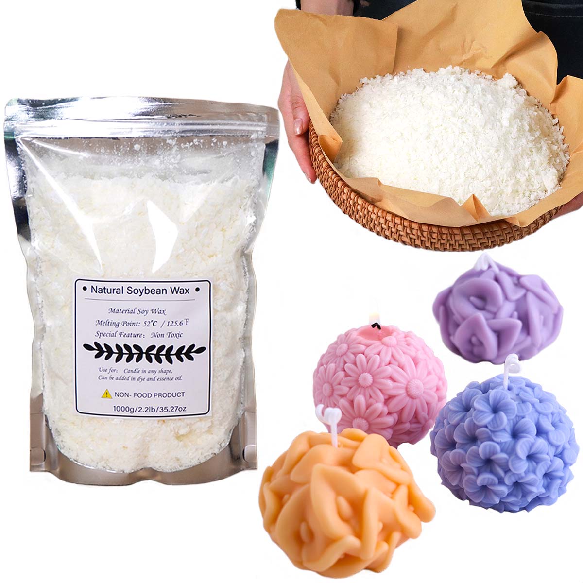 100/250/500/1000G Serpihan Lil - Candle Making Kits ulasan dan harga
