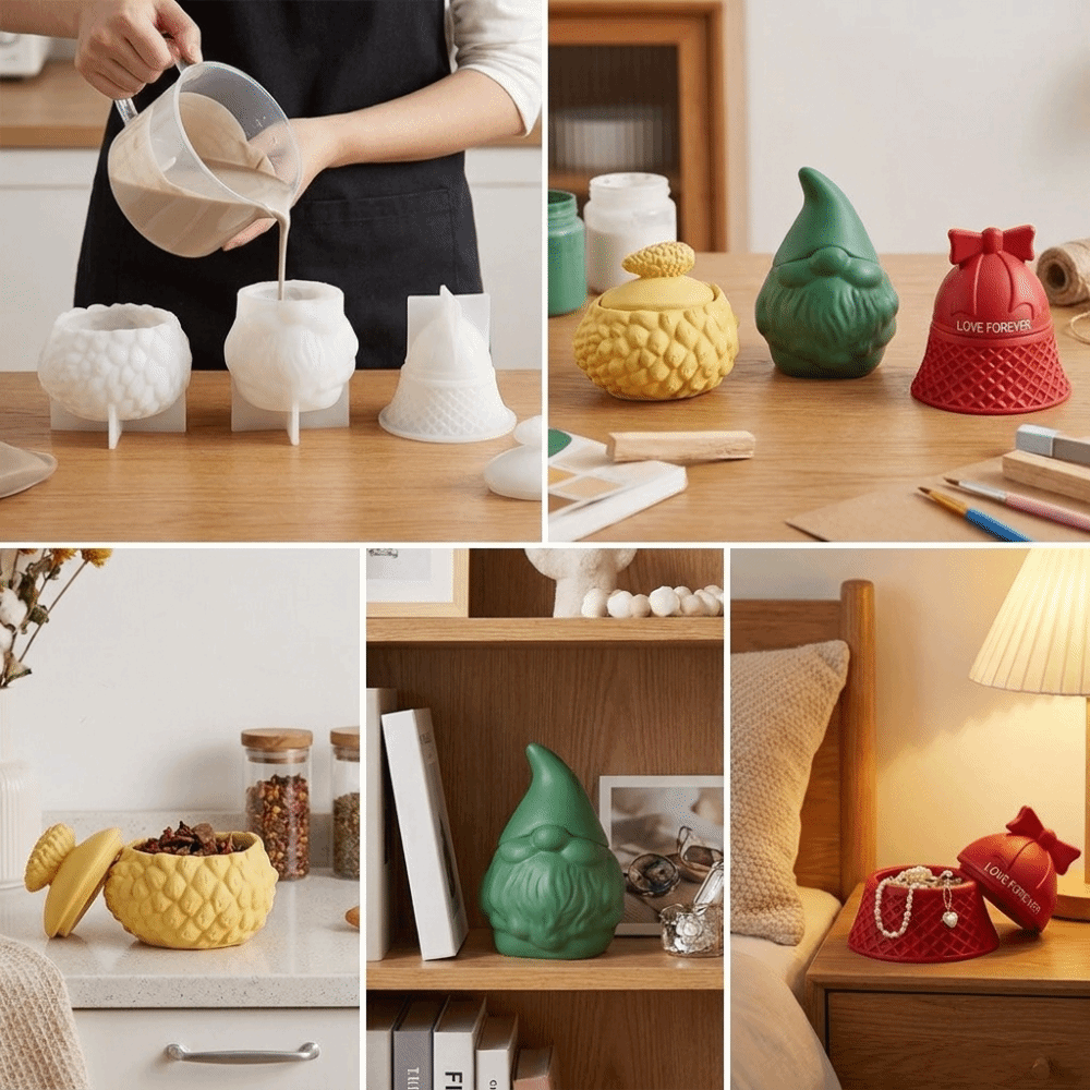 Cetakan Toples Penyimpanan San - Candle Making Jars With Lids ulasan dan harga